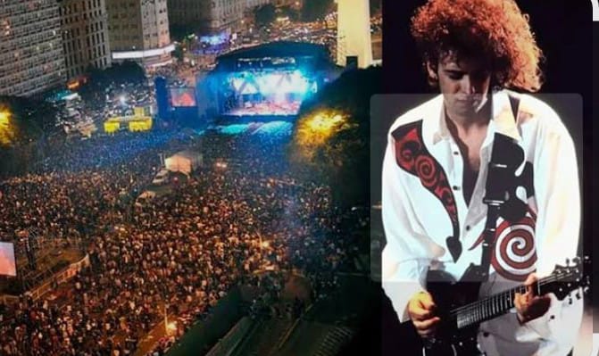A 34 AÑOS QUE SODA STEREO TOCÓ ANTE UNA MULTITUD EN LA AVENIDA  9 DE JULIO